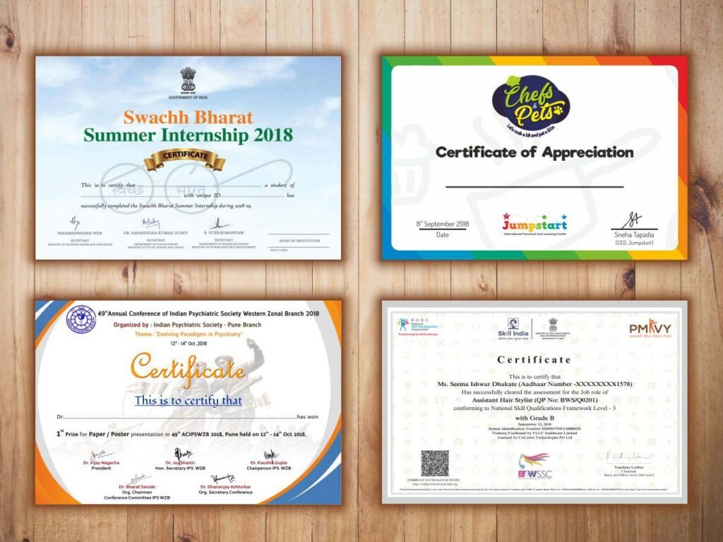 Certificate Printing Maidenhead